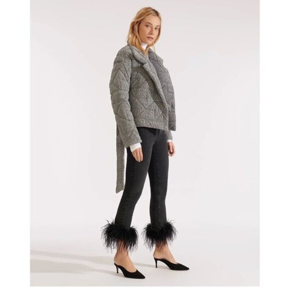 VERONICA BEARD Marshal Metallic Quilted Coat - Picture 4 of 17